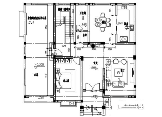 二層帶車庫的自建房屋設(shè)計圖 二層帶車庫的自建房屋設(shè)計圖