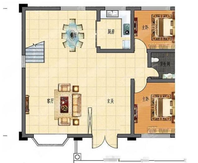 實(shí)用的兩層自建住宅 實(shí)用的兩層自建住宅